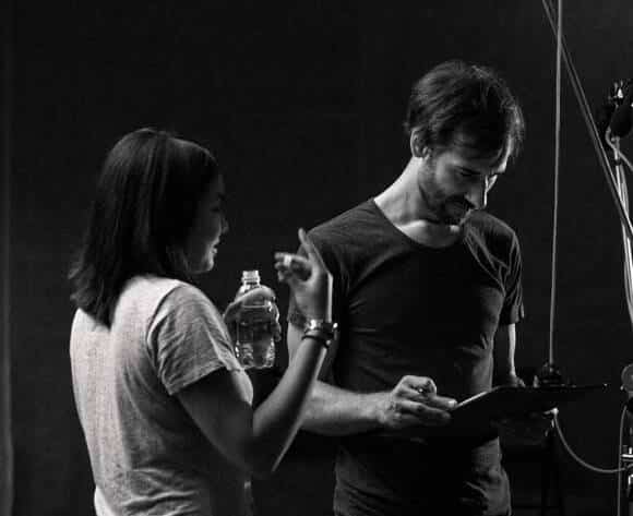 Simon Moro and Jess Loh Studio Session. Photo by Carina Sze.